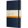 Записная книжка MOLESKINE Classic Soft Large, линейка, синий сапфир QP616B20